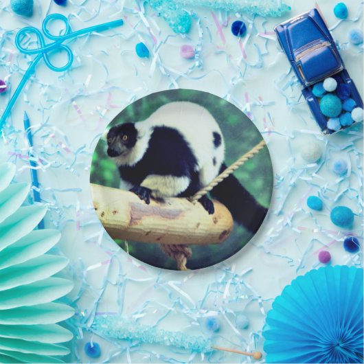 Lemur Papieren Bordje (Feest)