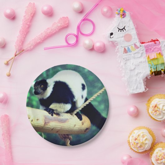 Lemur Papieren Bordje (Feest)