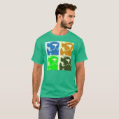 Lemur Pop Art T-shirt (Voorkant volledig)