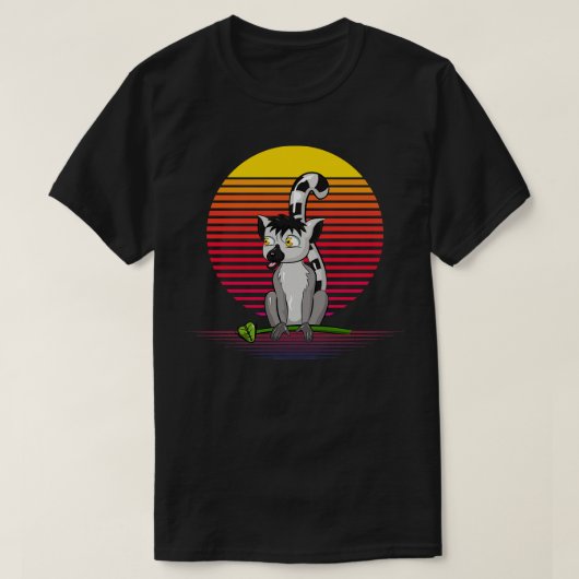 Lemur Retro damp T-shirt (Design voorkant)
