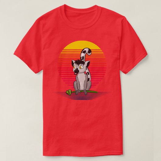 Lemur Retro damp T-shirt (Design voorkant)