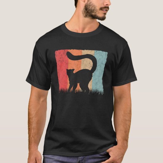 Lemur Retro Lemuroidea Antiek T-shirt (Voorkant)
