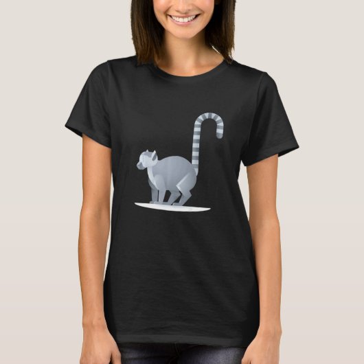 Lemur Ring Tailed Cute Primate 1 T-shirt (Voorkant)