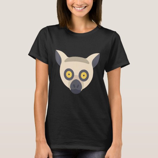Lemur Ring Tailed Cute Primate 2 T-shirt (Voorkant)