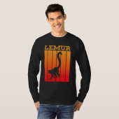 Lemur Shadow Silhouette At Sunset T-shirt (Voorkant volledig)