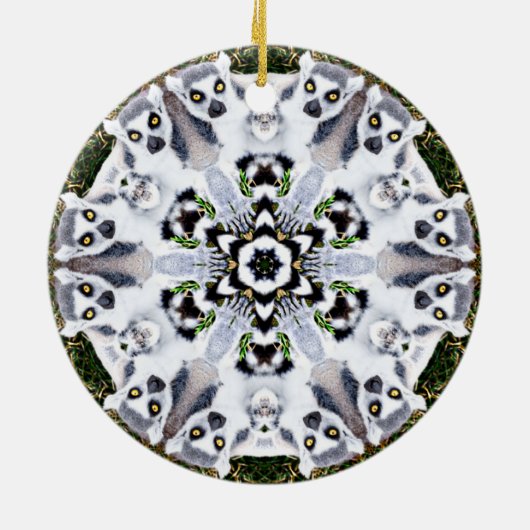 Lemur Snowflake Ornament (Achterkant)