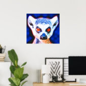 *Lemur* Spirit Art Poster afdrukken (Thuiskantoor)