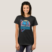 Lemur Squad Lemur Squad Ringstaart Lemur Retro T-shirt (Voorkant volledig)