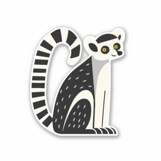 Lemur Sticker (Voorkant)