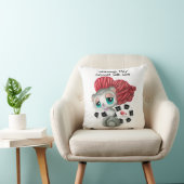 Lemur Surprise Love - Cozy Whisper Hand-Art Kussen (Stoel)