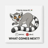 Lemur Tail Color Pattern Magneet (Voorkant)