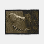 Lemur Tail Valencia Tint Vertical Sticker Fleece Deken (Voorkant (Horizontaal))