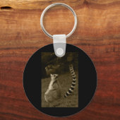 Lemur Tail Valencia Tint Vertical Sticker Sleutelhanger (Voorkant)