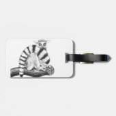 Lemur tekening bagagelabel (Achterkant horizontaal)