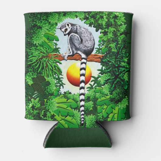 Lemur van Madagaskar Blikjeskoeler (Voorkant)