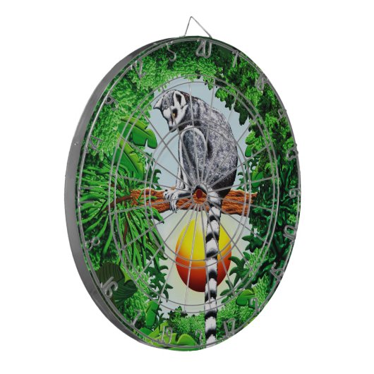 Lemur van Madagaskar Dartbord (Voorkant Links)