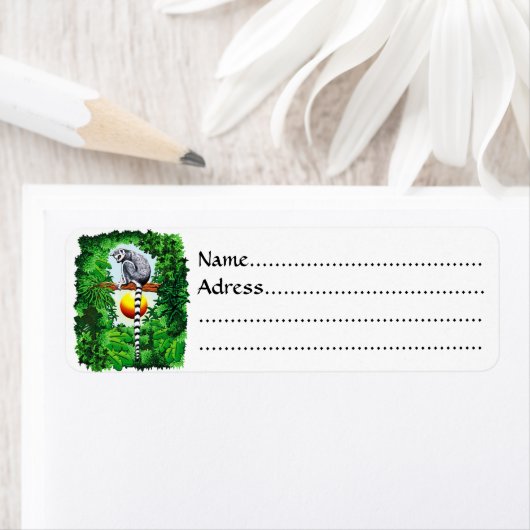 Lemur van Madagaskar Etiket (Insitu)