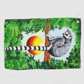 Lemur van Madagaskar Golfhanddoek (Horizontaal)