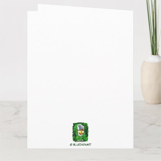 Lemur van Madagaskar Kaart (Achterkant)