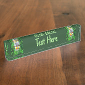 Lemur van Madagaskar Naambordje (Zijkant)