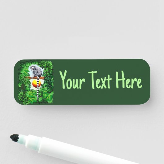 Lemur van Madagaskar Naamplaatje (In situ)