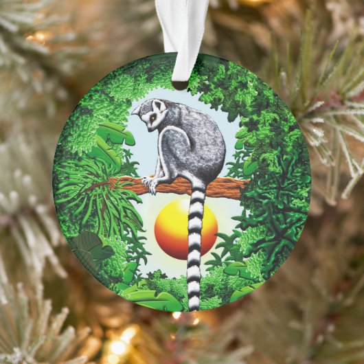 Lemur van Madagaskar Ornament (Boom)