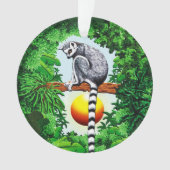 Lemur van Madagaskar Ornament (voorkant)