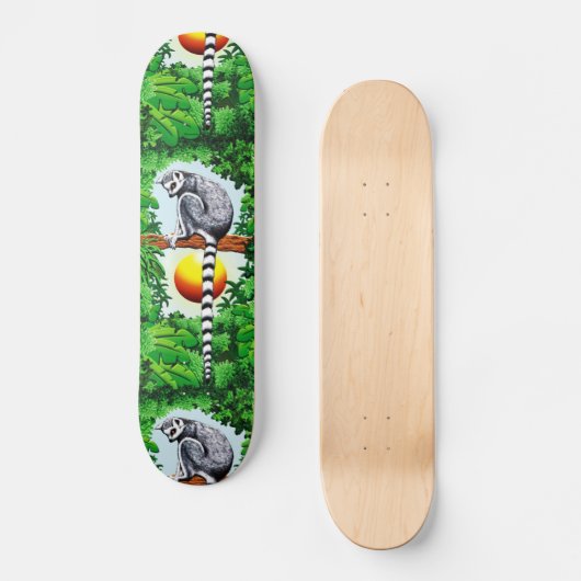 Lemur van Madagaskar Persoonlijk Skateboard (Voorkant)