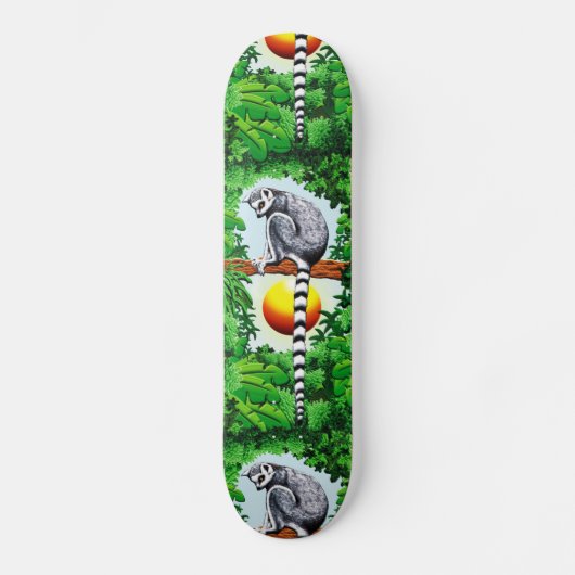 Lemur van Madagaskar Persoonlijk Skateboard (Voorkant)