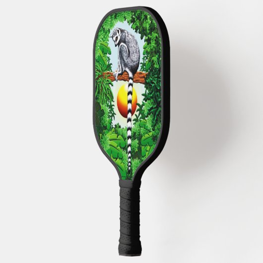 Lemur van Madagaskar Pickleball Paddle (Links)