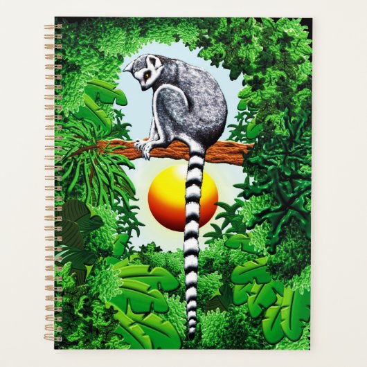 Lemur van Madagaskar Planner (Voorkant)
