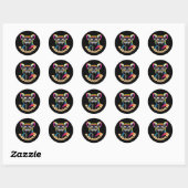Lemur van Madagaskar Ronde Sticker (Vel)