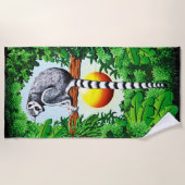 Lemur van Madagaskar Strandlaken (Voorkant)