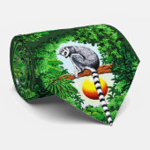 Lemur van Madagaskar Stropdas (Opgerold)