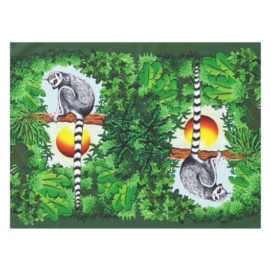 Lemur van Madagaskar Tafelkleed (Voorkant (Horizontaal))