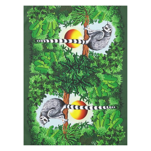 Lemur van Madagaskar Tafelkleed (Voorkant)