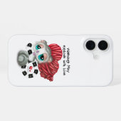 Lemur Whispers of Love – Surprise Heart iPhone 16 Hoesje (Achterkant horizontaal)