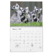 Lemur Wild Primate Welkom Home Destiny's Kalender (Feb 2027)