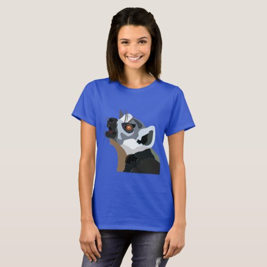 lemurdier t-shirt (Voorkant volledig)