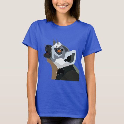 lemurdier t-shirt (Voorkant)