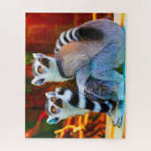 Lemuren. Legpuzzel (Verticaal)