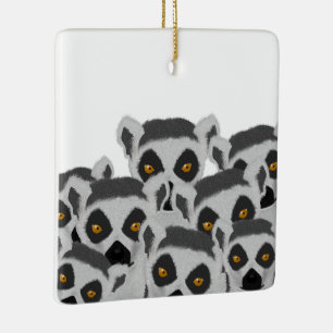Lemuren Sieraad Keramisch Ornament