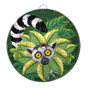 Lemuren van Madagaskar in Exotische Jungle Dartbord