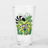Lemuren van Madagaskar in Exotische Jungle Glas (Achterkant)