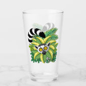 Lemuren van Madagaskar in Exotische Jungle Glas (Voorkant)