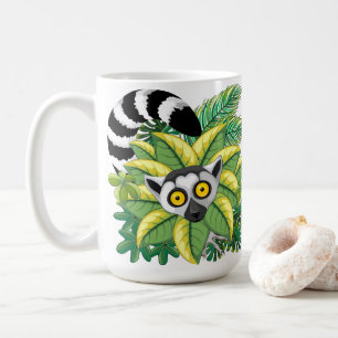 Lemuren van Madagaskar in Exotische Jungle Koffiemok