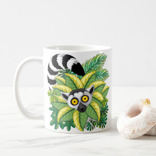Lemuren van Madagaskar in Exotische Jungle Koffiemok