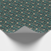 Lemurs in Bomen Kerst inpakpapier (Hoek)