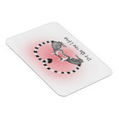 Lemurs in liefde schattig Valentijns magneet (Rechterzijde)