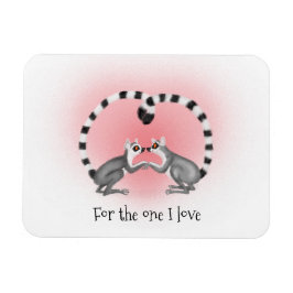 Lemurs in liefde schattig Valentijns magneet
